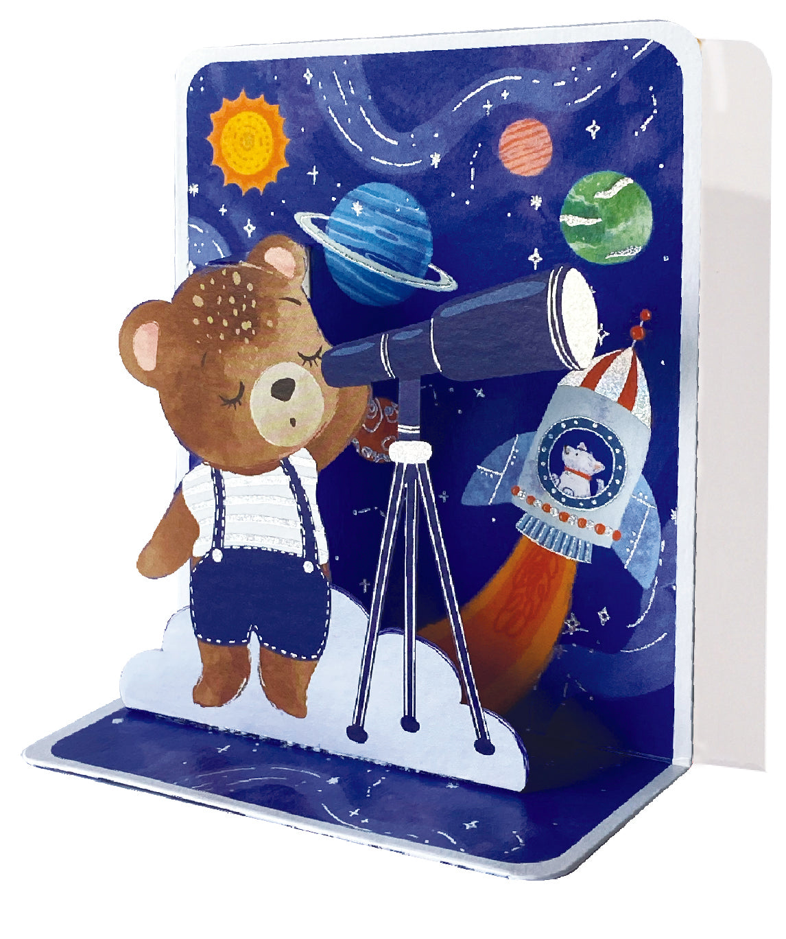 Teddy Astrology Pop-up Small 3D Card